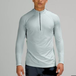 New Lululemon Metal Vent Tech Half-Zip 2.0 silver Blue